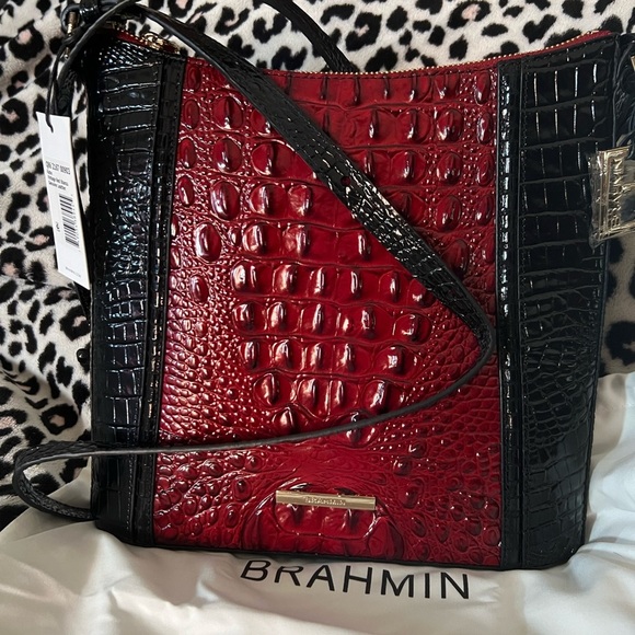 🖤❤️NWT- BRAHMIN STUNNING KATIE VINTAGE RED STANZA ❤️🖤 - Picture 12 of 13